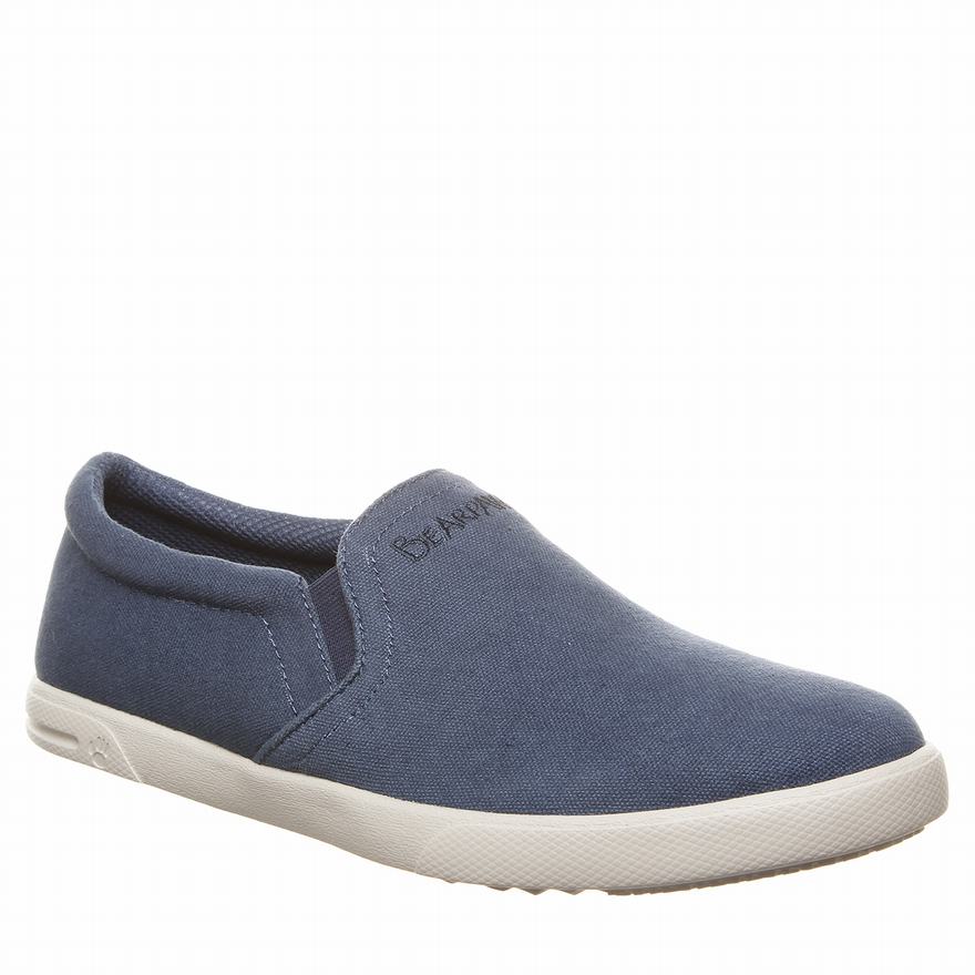 Bearpaw Tallon Slip Ons UK - Men's Shoes Navy ||UDEPQF-269||